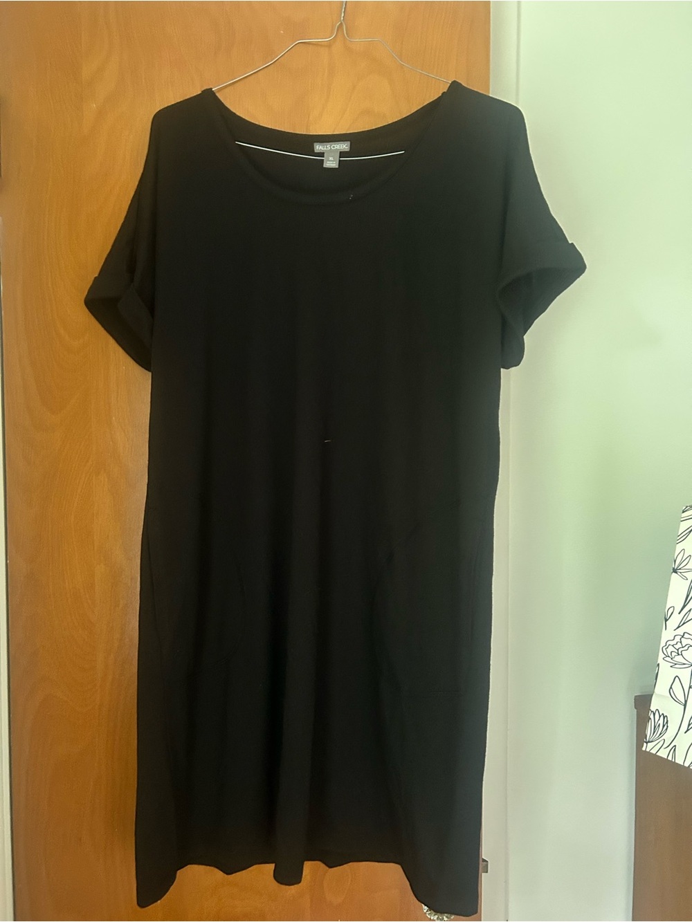 Falls Creek Black T-Shirt Dress